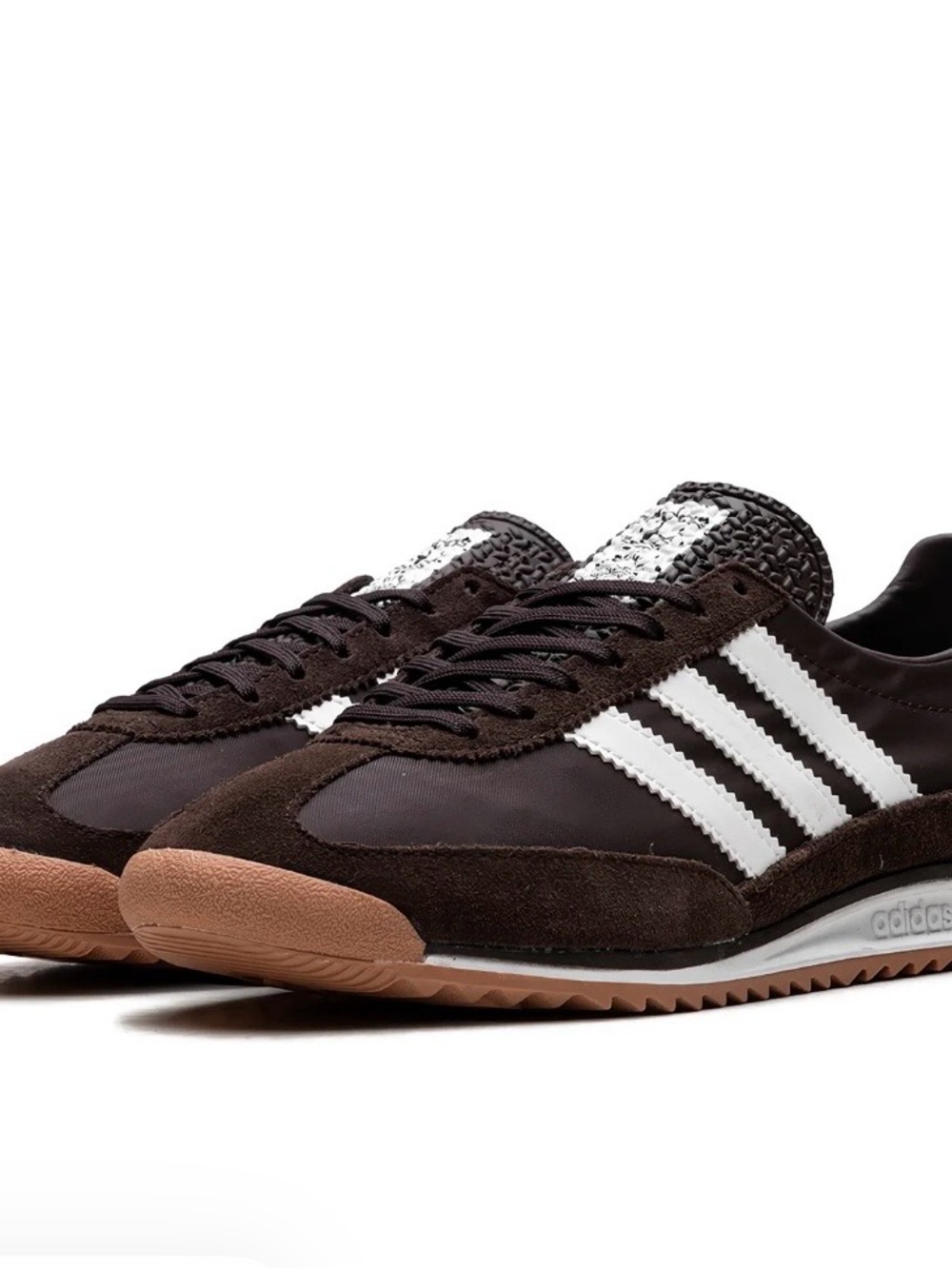 adidas SL 72 Women's Brown, White & Gum Retro Runner Sneakers